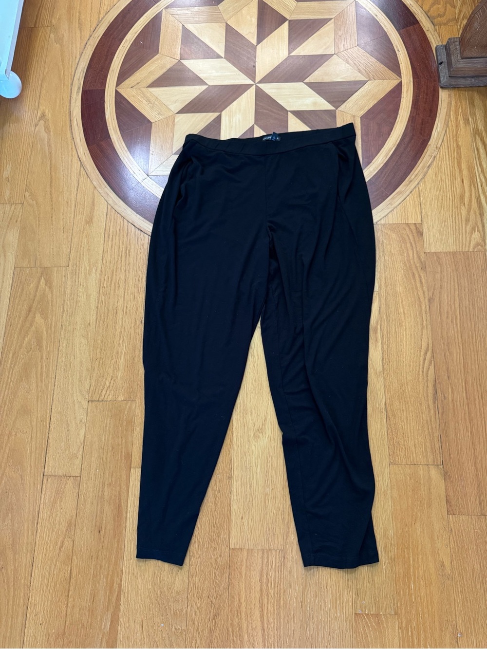 Eileen Fisher Black Pull-On Waistband Pants
